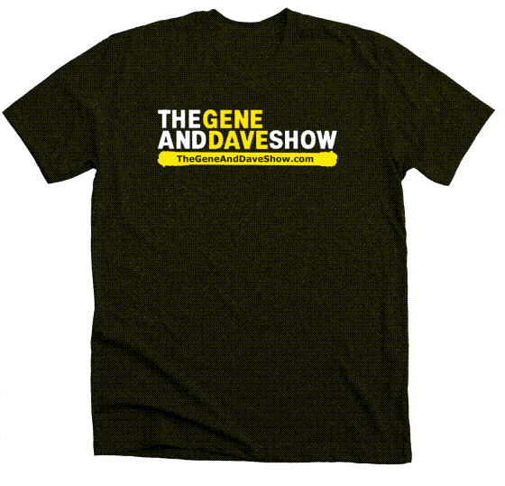 The Dave and Gene Show black T-Shirt with logo
